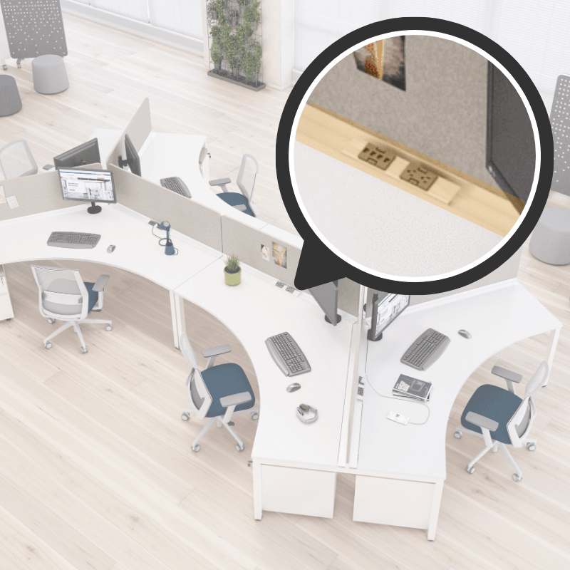 Axis Fixed Height Desking – 11th Floor Furniture