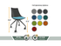 Luna Wheeled Guest Chair - Black