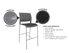Game Barstool - Upholstered Seat