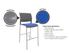Game Barstool - Upholstered Seat