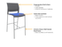 Game Barstool - Upholstered Seat
