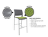 Game Barstool - Upholstered Seat