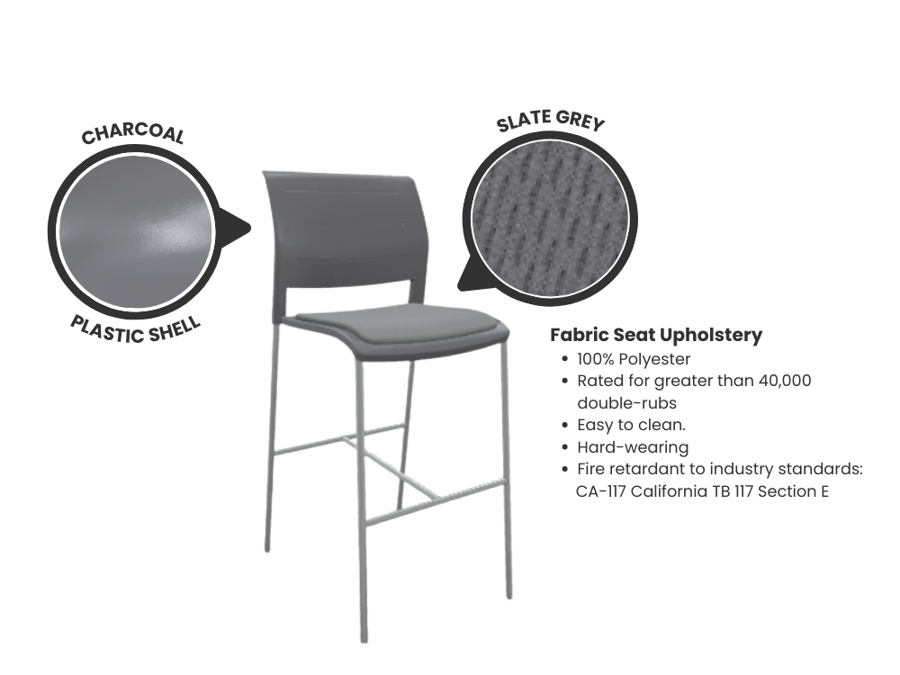 Game Barstool - Upholstered Seat