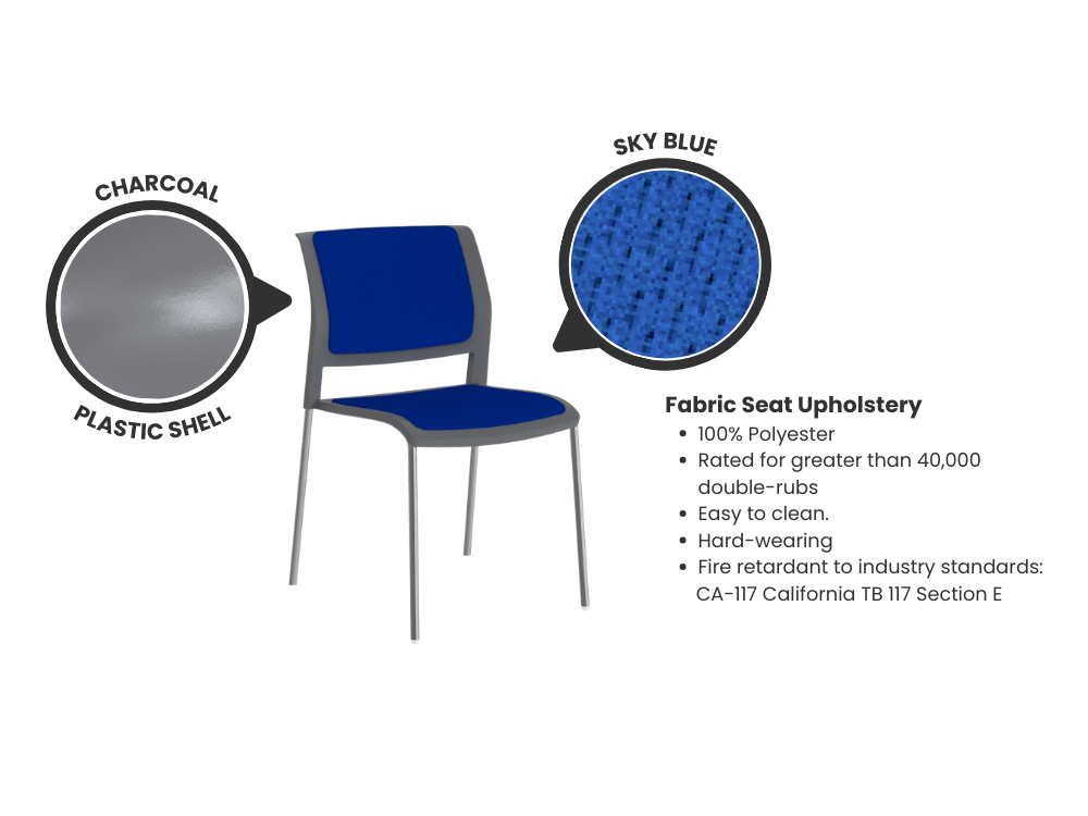 Game Stacking Chair - Fully Upholstered
