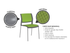 Game Stacking Chair - Fully Upholstered