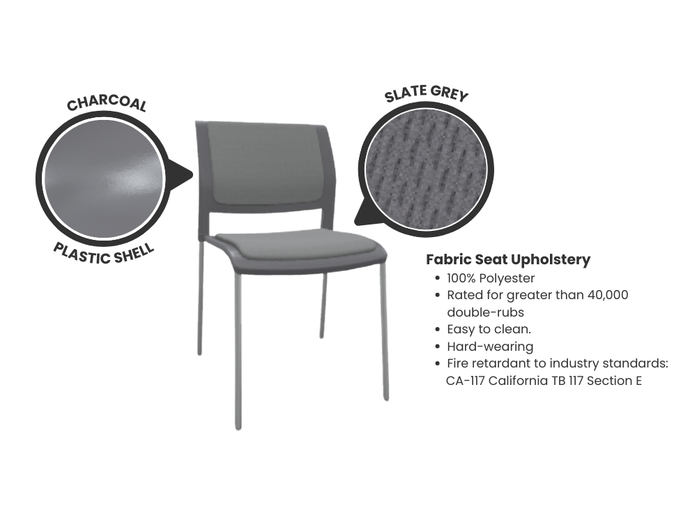 Game Stacking Chair - Fully Upholstered