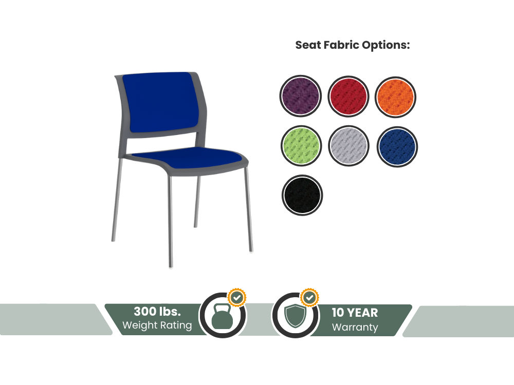 Game Stacking Chair - Fully Upholstered