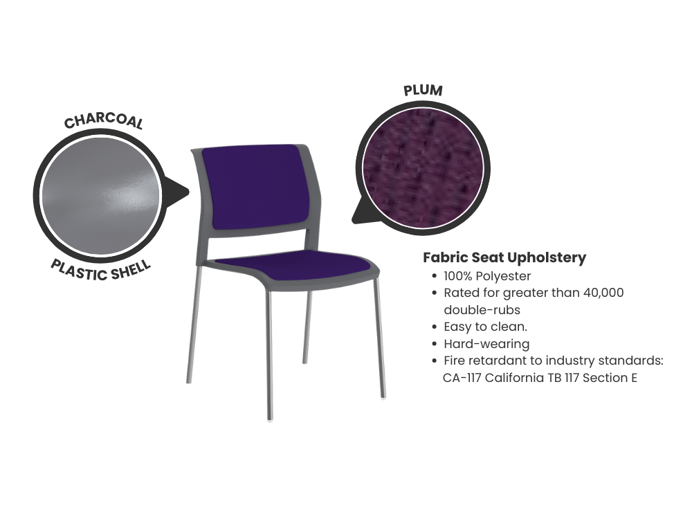 Game Stacking Chair - Fully Upholstered