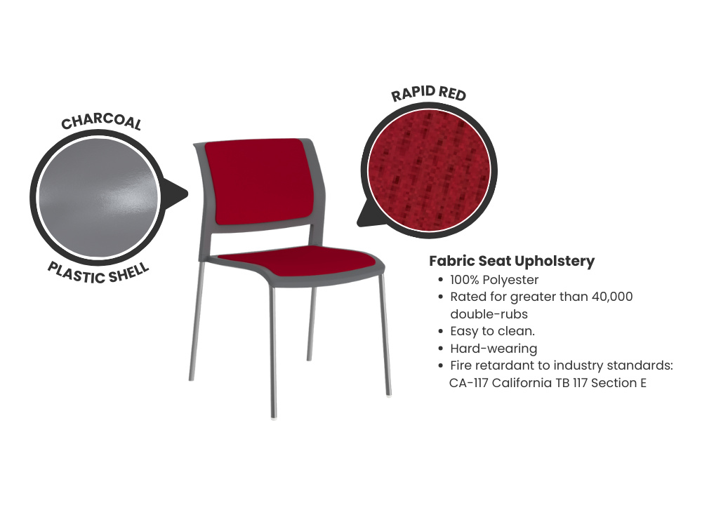 Game Stacking Chair - Fully Upholstered
