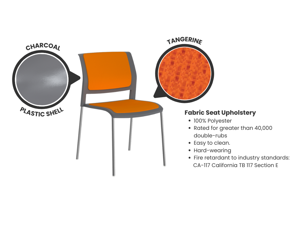 Game Stacking Chair - Fully Upholstered