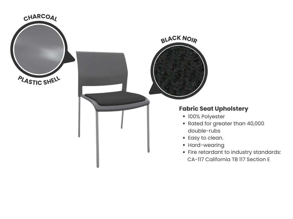 Game Stacking Chair - Upholstered Seat