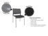 Game Stacking Chair - Upholstered Seat