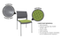 Game Stacking Chair - Upholstered Seat