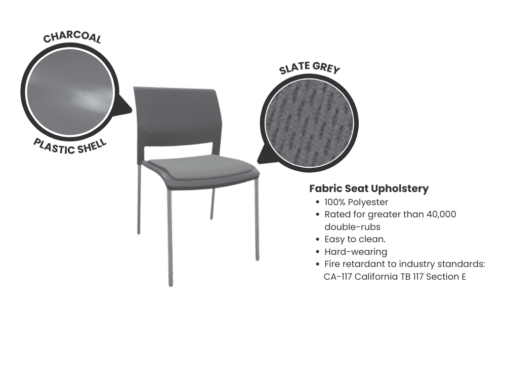 Game Stacking Chair - Upholstered Seat