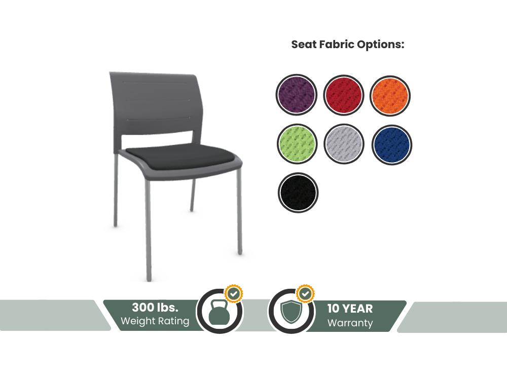 Game Stacking Chair - Upholstered Seat