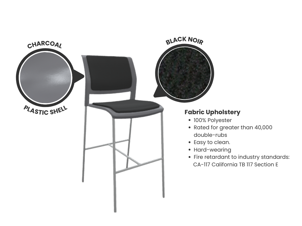 Game Barstool - Fully Upholstered