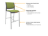 Game Barstool - Fully Upholstered