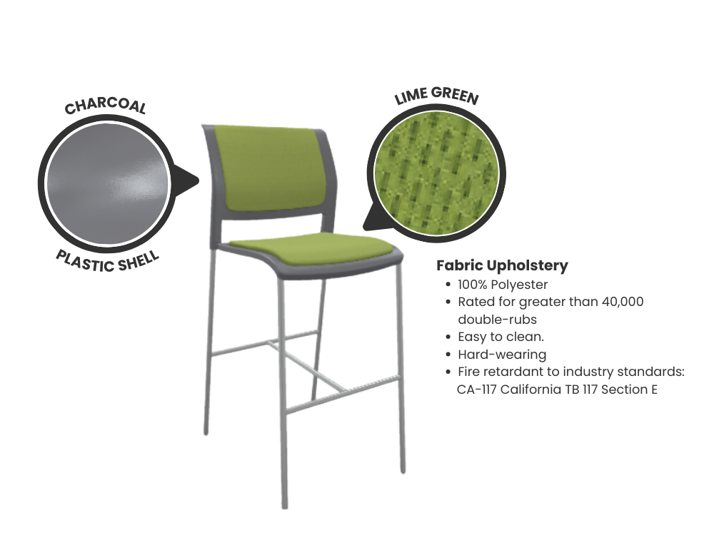 Game Barstool - Fully Upholstered