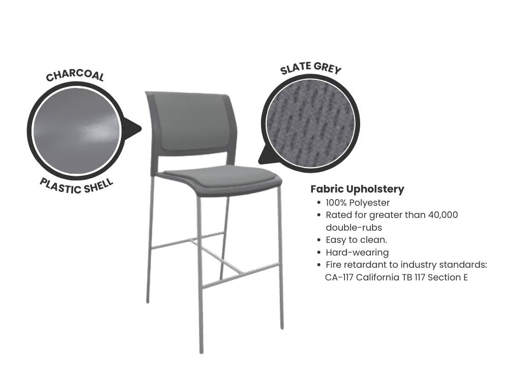 Game Barstool - Fully Upholstered