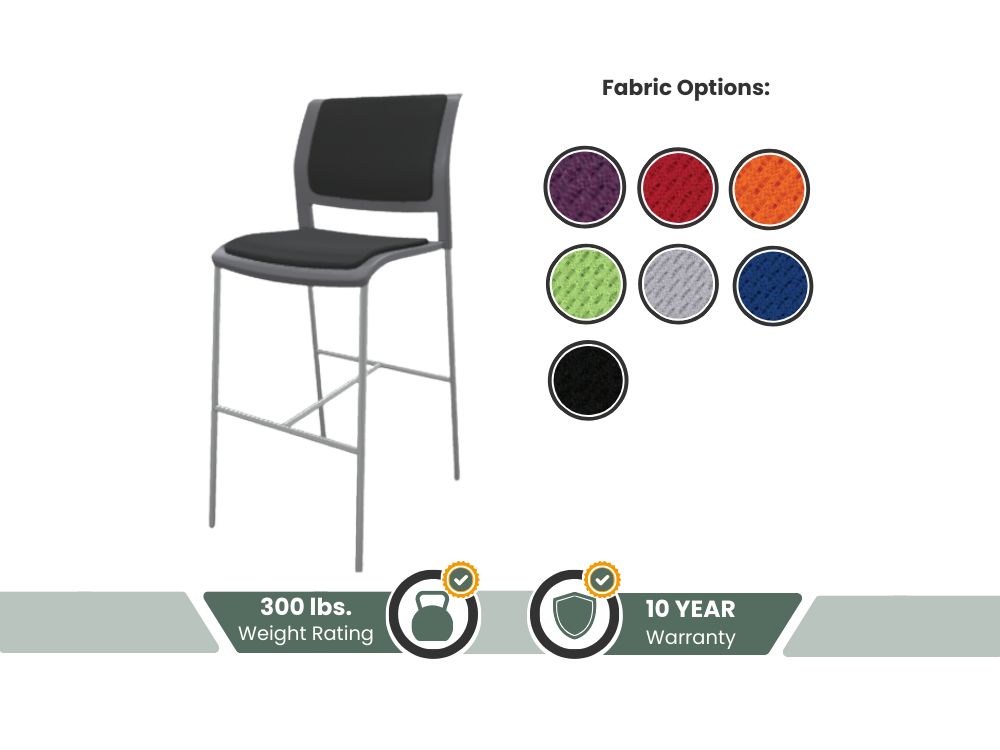 Game Barstool - Fully Upholstered
