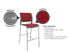 Game Barstool - Fully Upholstered