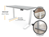 Kinetic S2 Standing Desk - White Frame