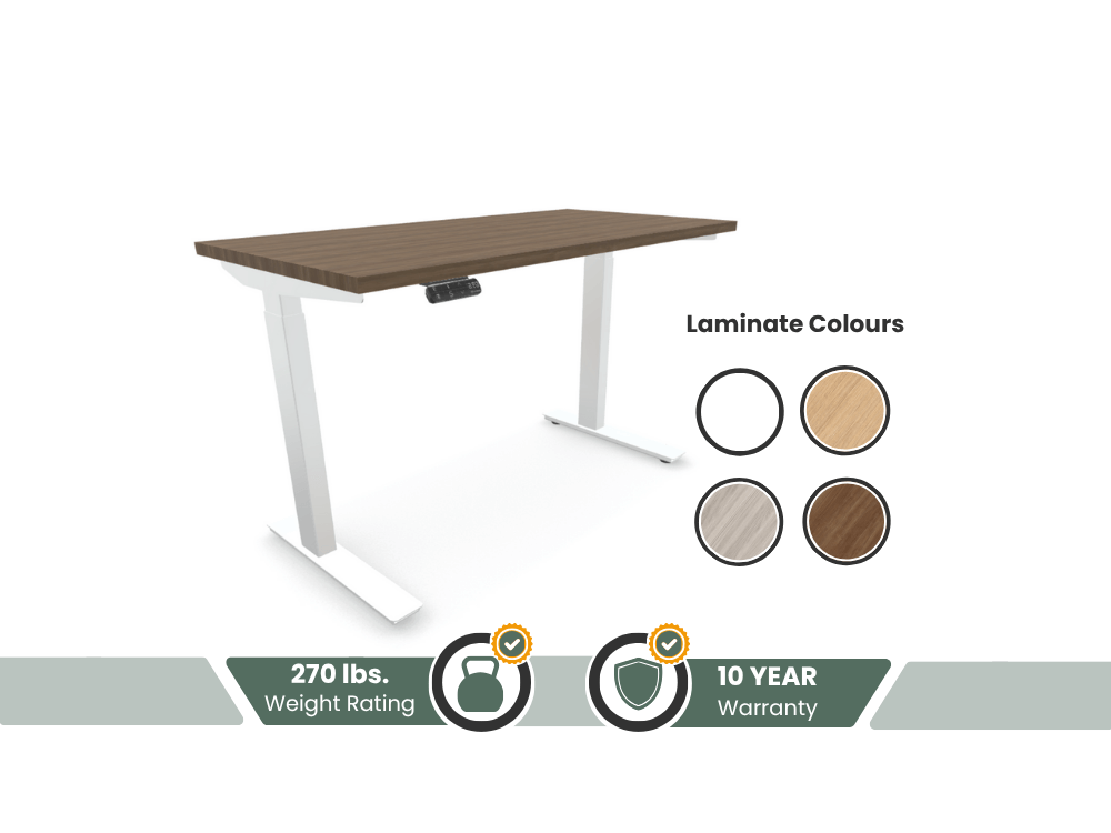 Kinetic S2 Standing Desk - White Frame