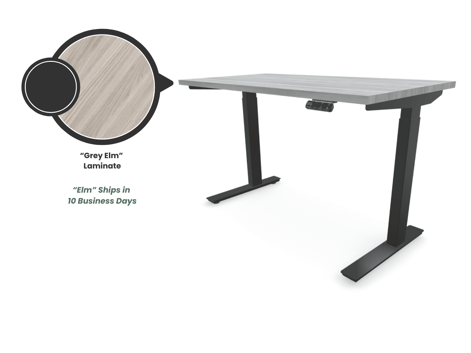 Kinetic S2 Standing Desk - Black Frame