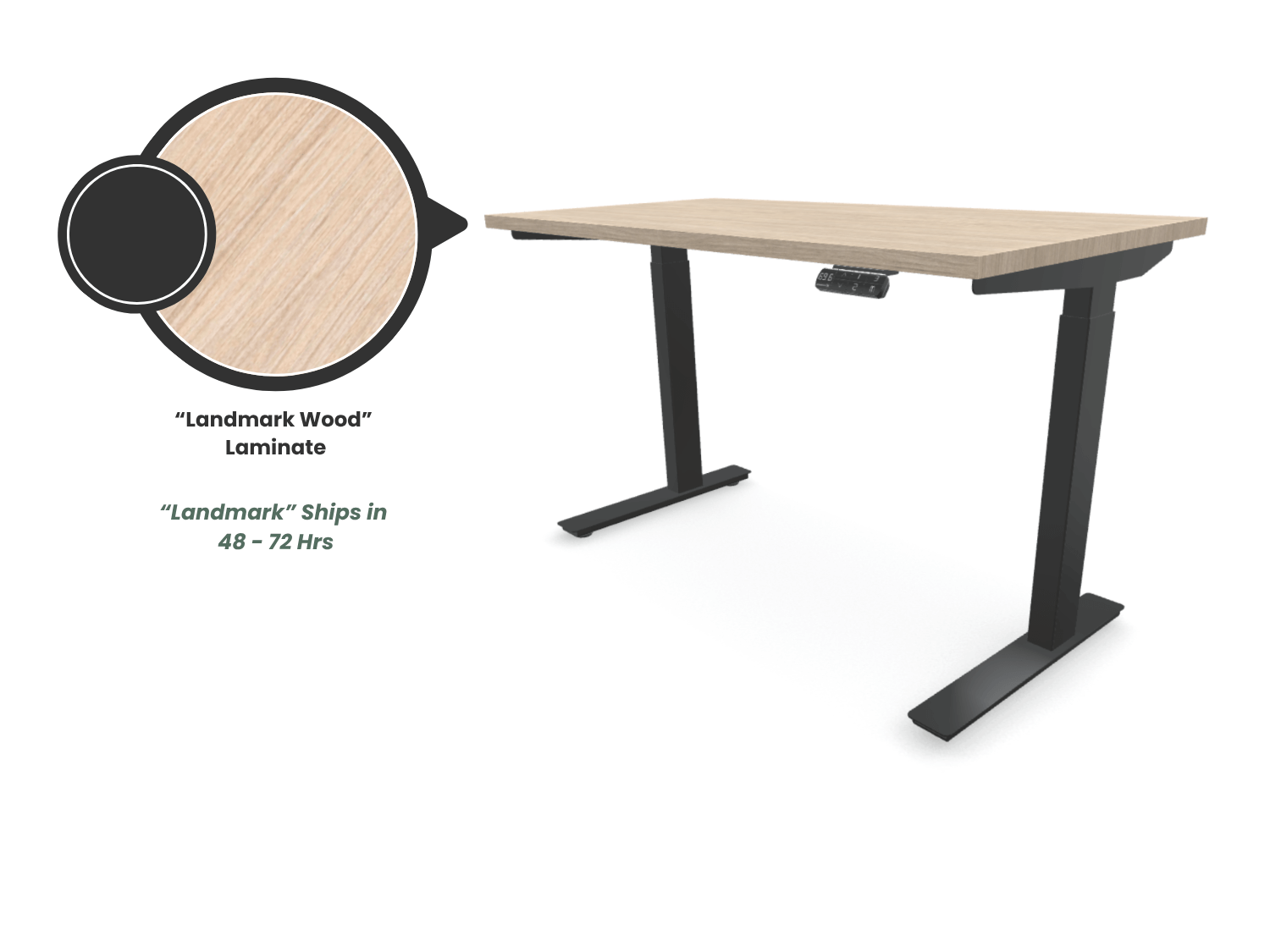 Kinetic S2 Standing Desk - Black Frame