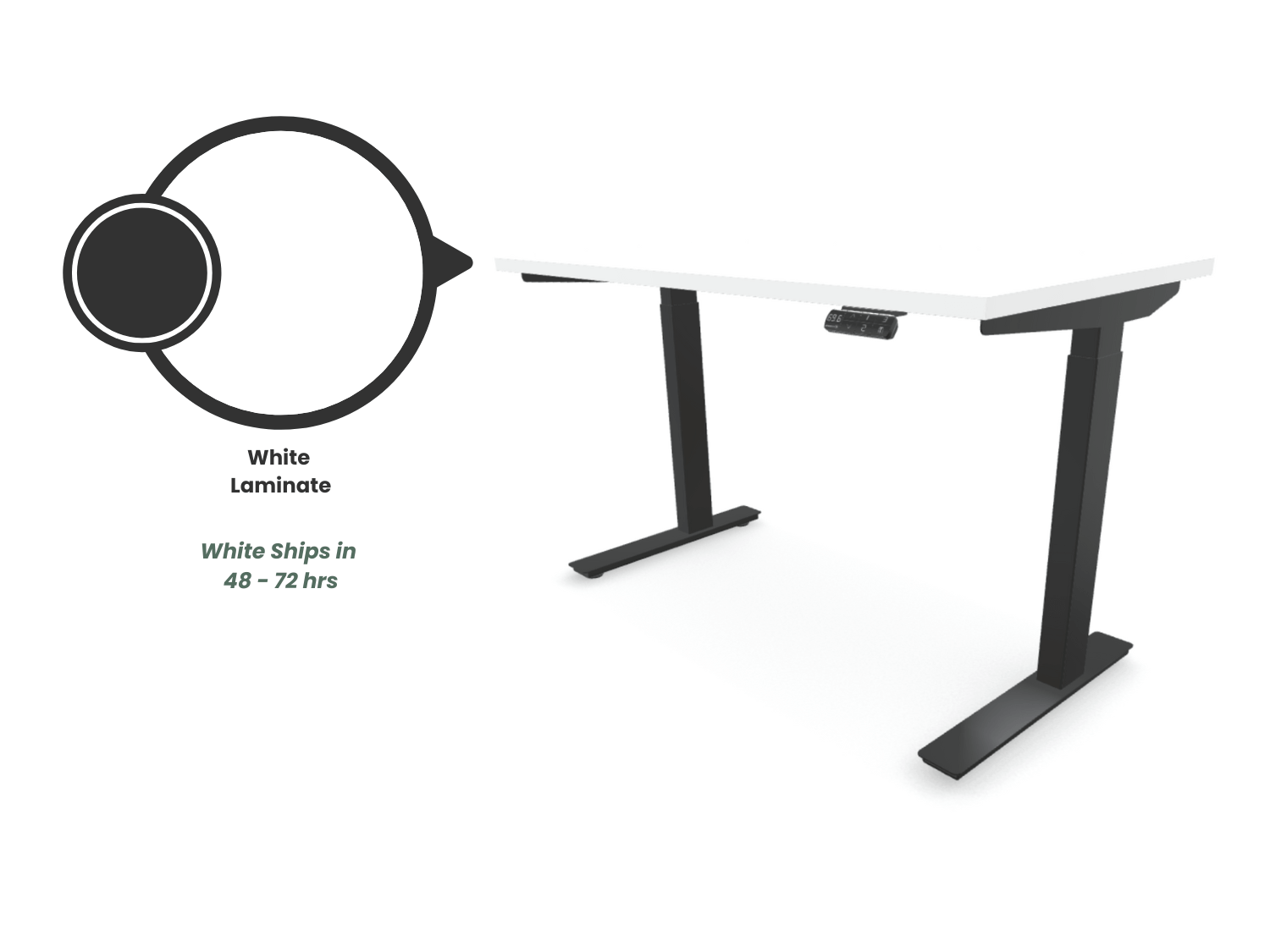 Kinetic S2 Standing Desk - Black Frame