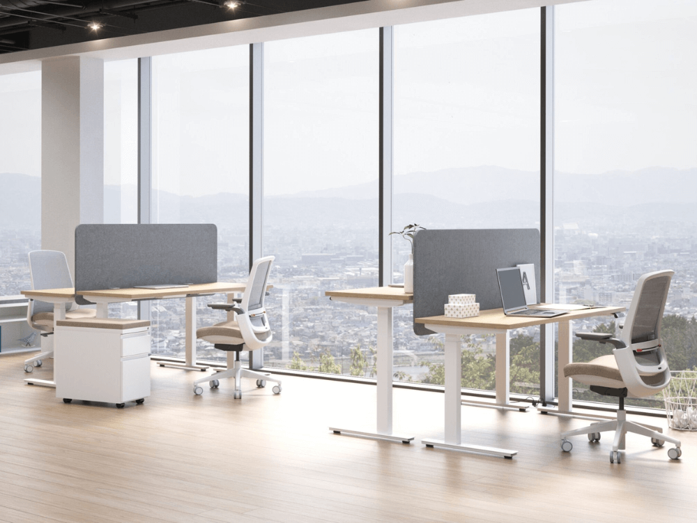 Kinetic S2 Standing Desk - Silver Frame