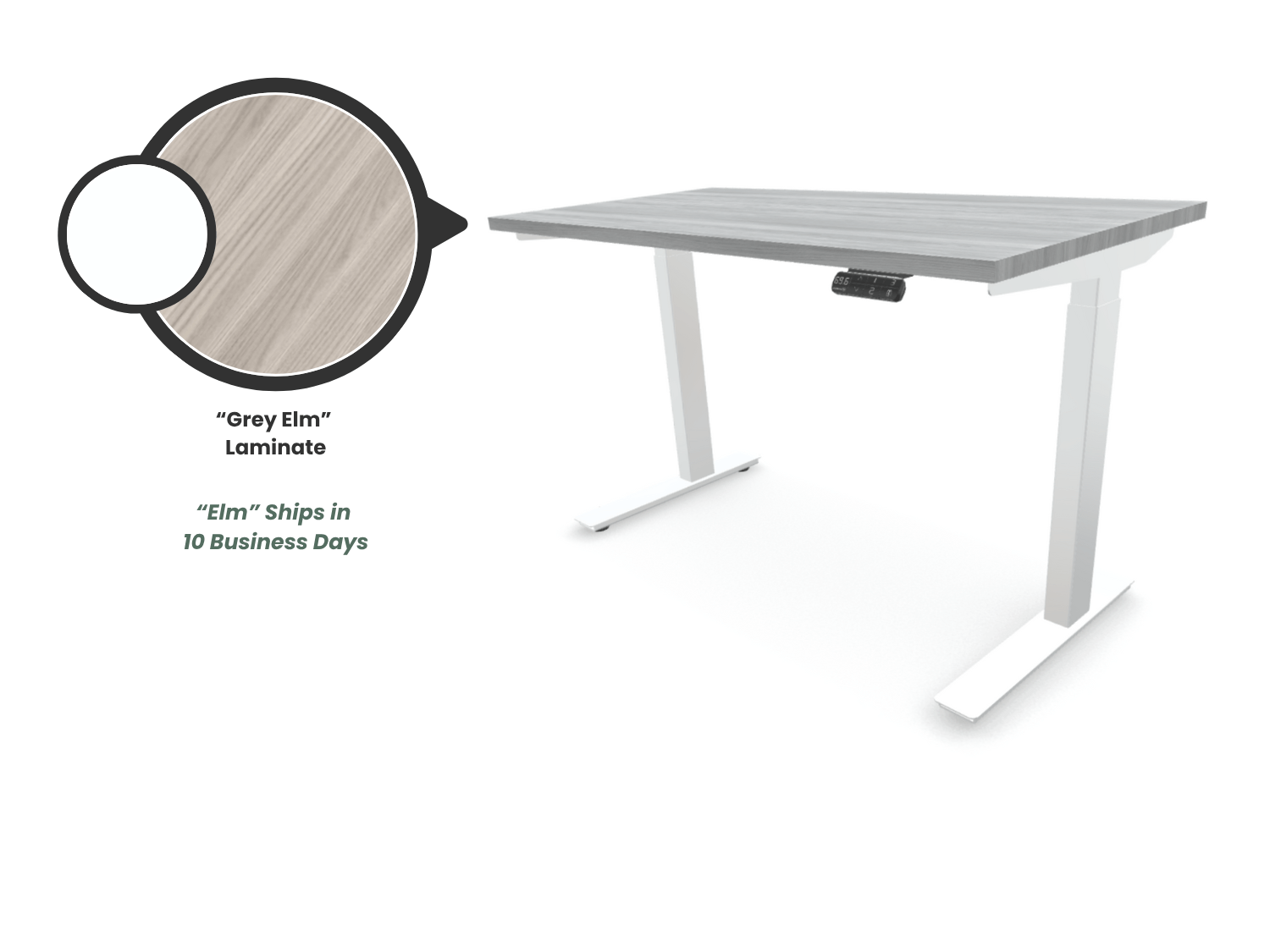Kinetic S2 Standing Desk - White Frame
