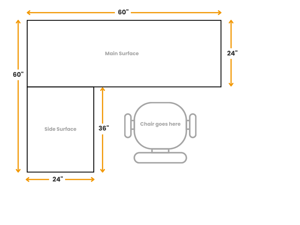 Axis L-Shape Desk - Lefthand