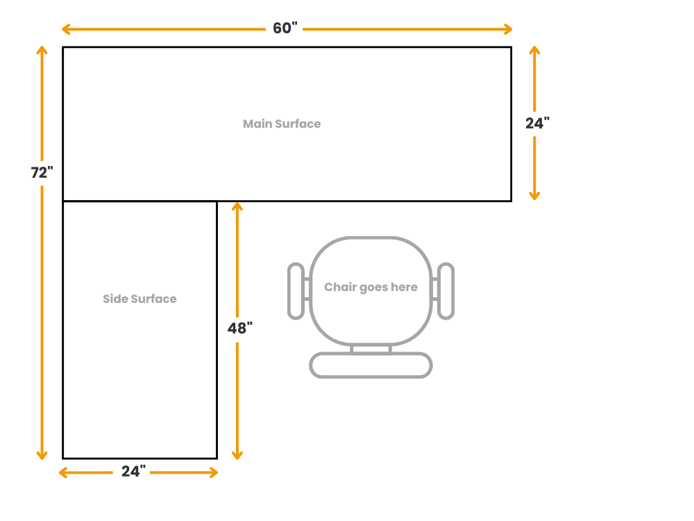 Axis L-Shape Desk - Lefthand