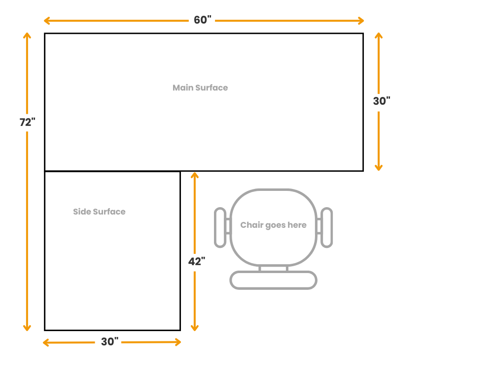 Axis L-Shape Desk - Lefthand