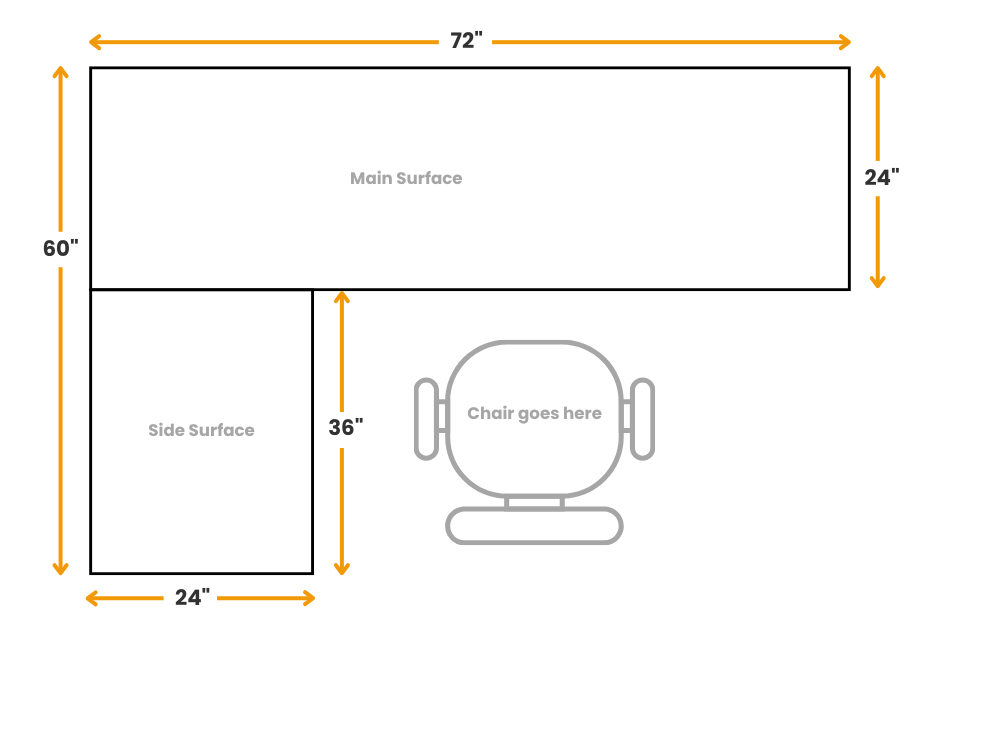 Axis L-Shape Desk - Lefthand