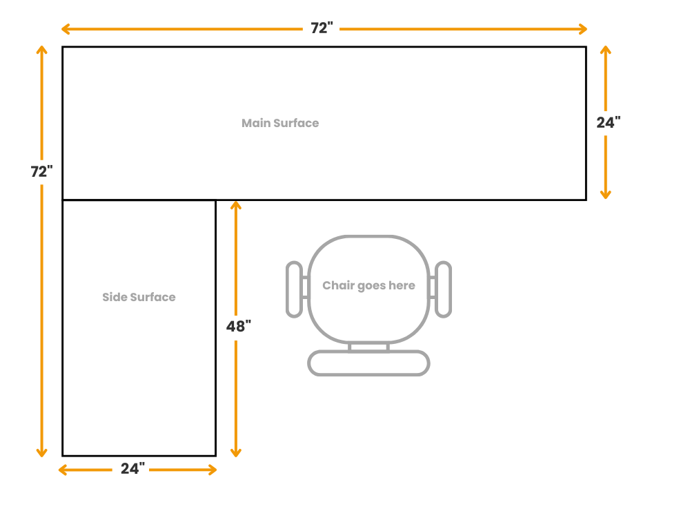 Axis L-Shape Desk - Lefthand