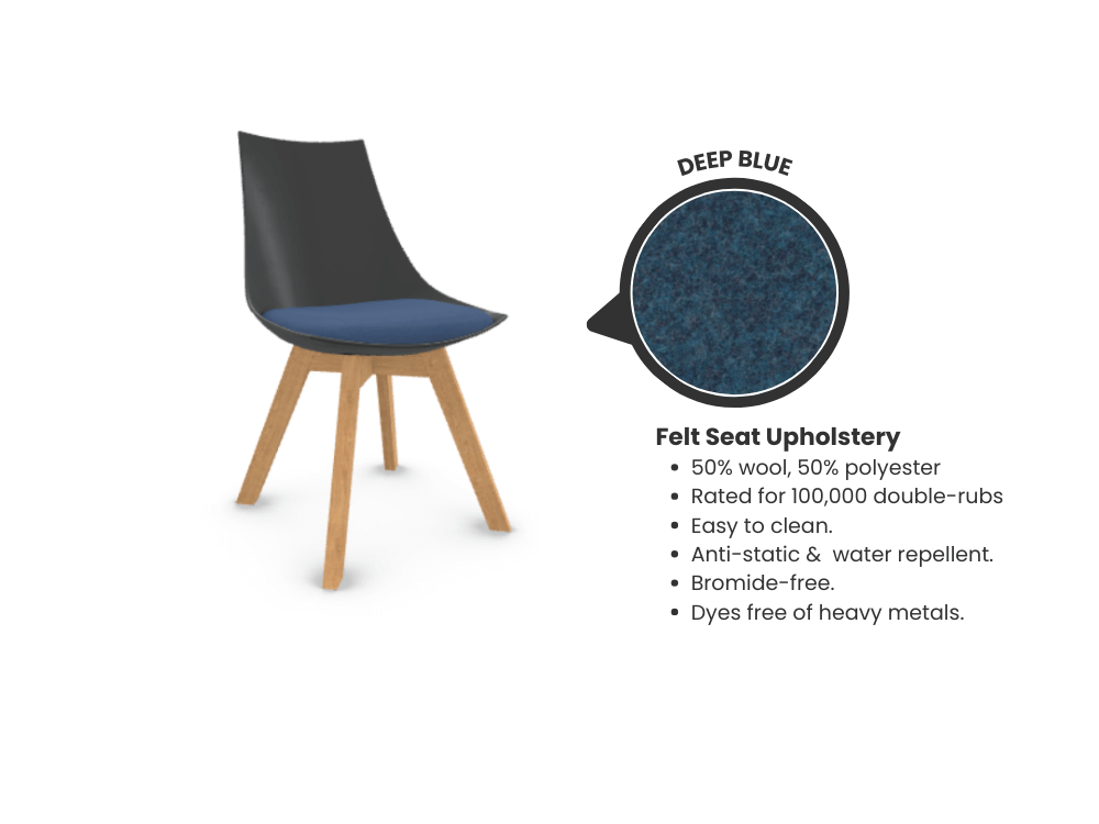 Luna Scoop Guest Chair - Black