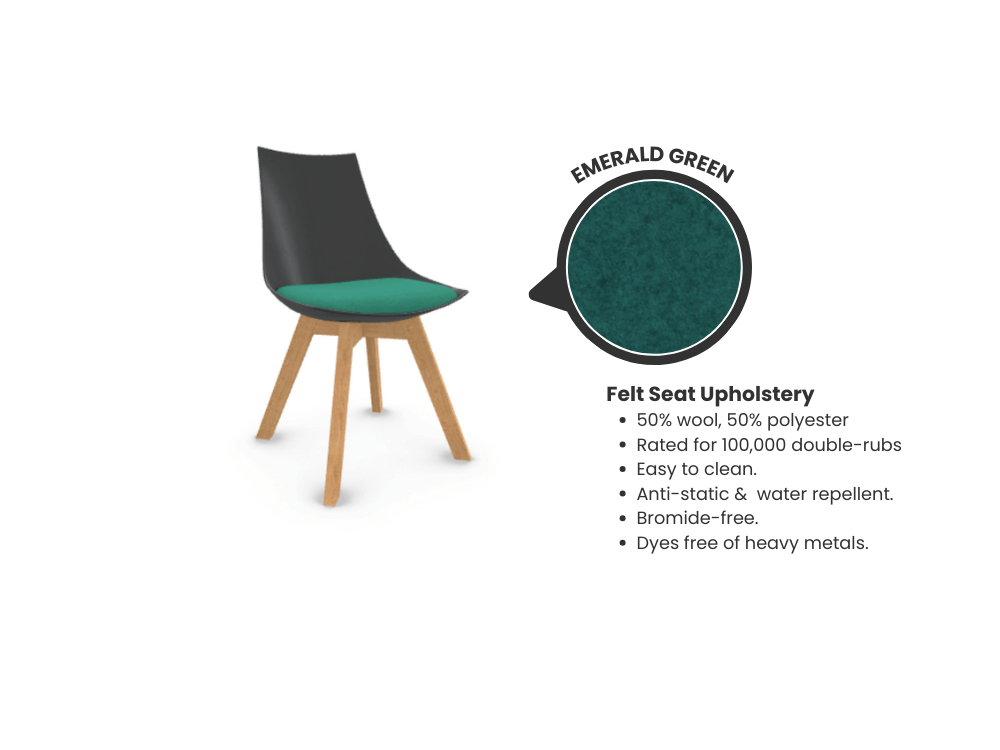 Luna Scoop Guest Chair - Black