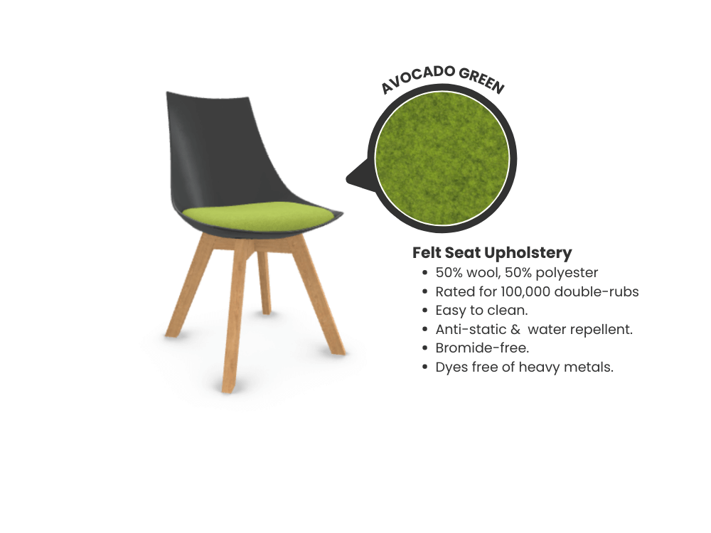 Luna Scoop Guest Chair - Black