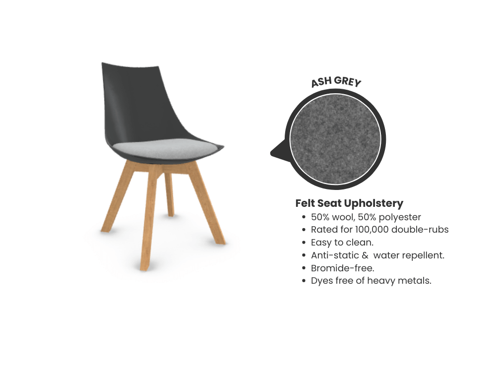 Luna Scoop Guest Chair - Black