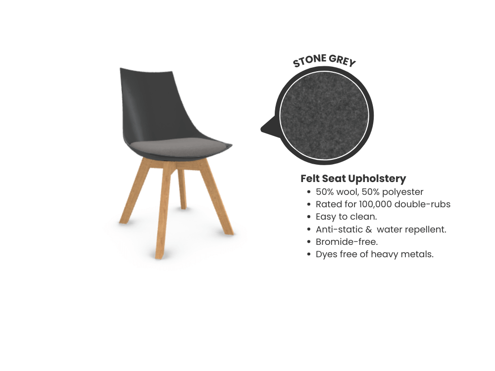 Luna Scoop Guest Chair - Black