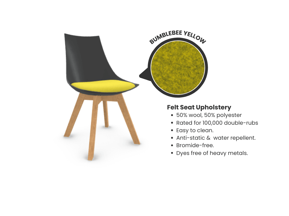 Luna Scoop Guest Chair - Black