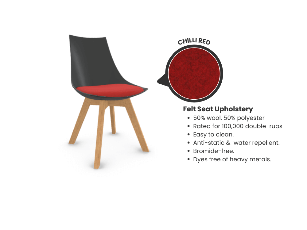 Luna Scoop Guest Chair - Black
