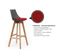 Luna Black Barstool