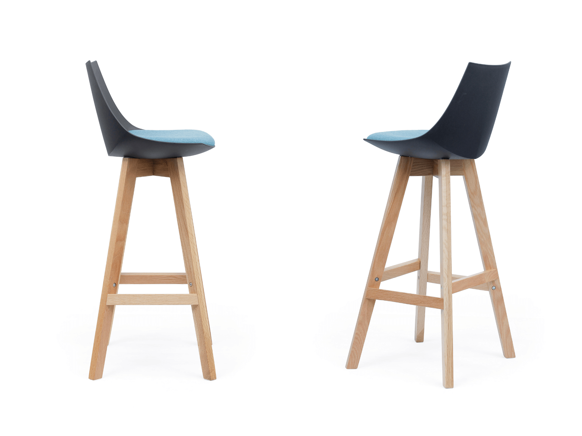 Luna Black Barstool