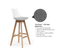 Luna White Barstool
