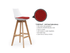 Luna White Barstool