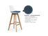 Luna White Barstool