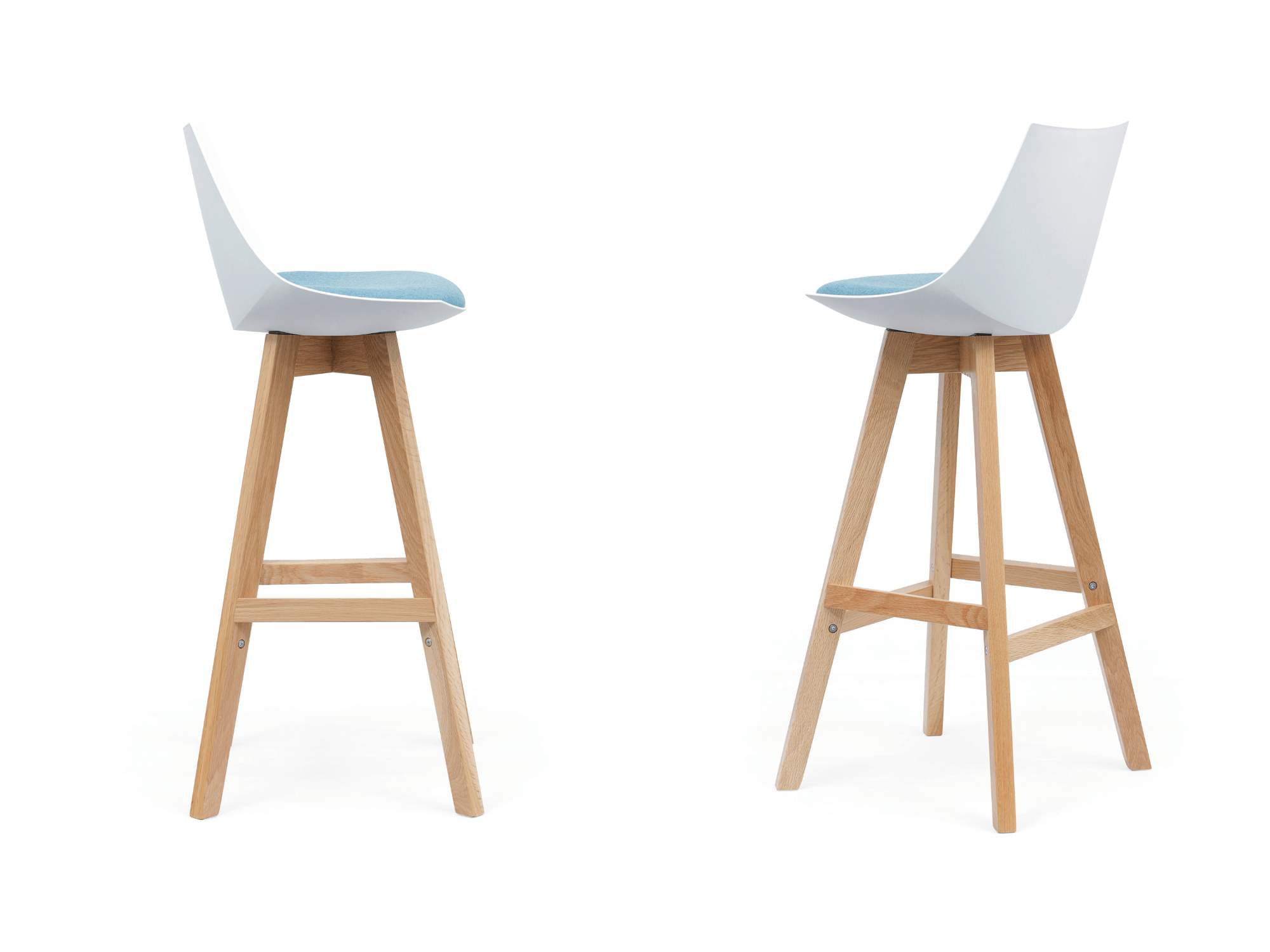 Luna White Barstool